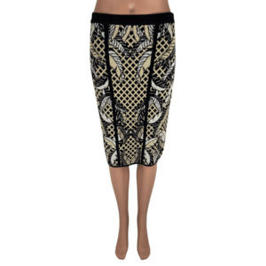 Jealous Tomato women's black and gold skirt size L